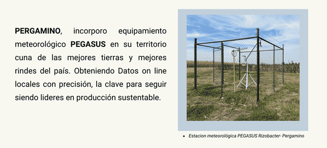 Estación meteorológica Pegasus en INTA Pergamino